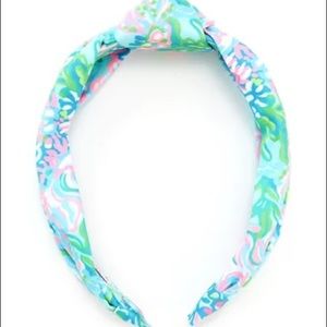 Lilly Pulitzer Aqua La Vista Knotted Headband